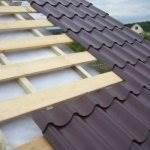 Устройство кровли из металлочерепицы