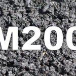 Бетон М200: технические характеристики